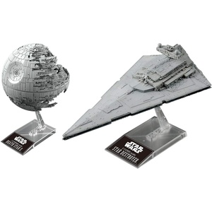 image:imageBandai Hobby Star Wars Plastic Model Death Star II 12700000 amp Star Destroyer 114500 Star Wars White