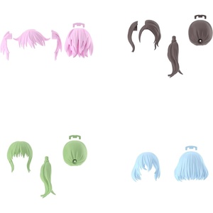 image:image30MS Optional Hairstyle Parts Vol9 Box 4 Types Color Coded Plastic Model