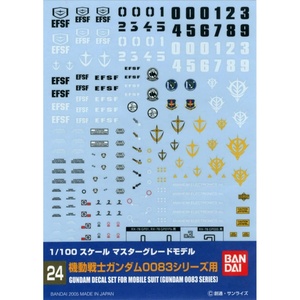 image:imageBandai Hobby  GD24 MG Gundam 0083 MultiUse Decal Bandai Spirits Hobby